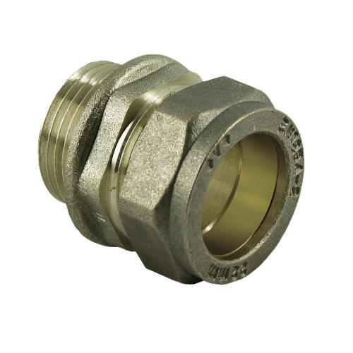 DZR Compression Male Straight Coupler