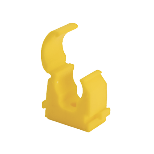 Yellow Single Hinged Clip - Pack Of 10