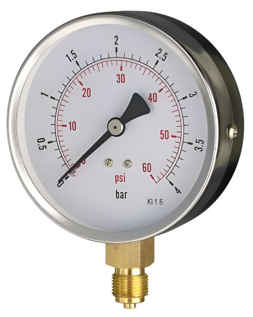 Pressure Gauge - 63mm Dial - 1/4" Bottom Entry