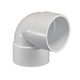 Solvent Waste 90° Elbow (White/Black)