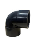 Solvent Waste 90° Elbow (White/Black)