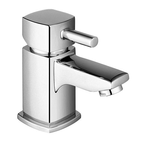 Cubica Mini Mono Basin Mixer c/w Clicker Waste CP