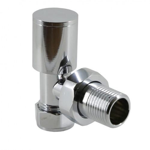 15mm Chrome Luxury Angled Radiator Valve (PAIR)